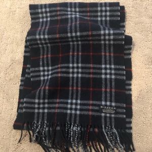 Burberry London Classic Check Navy Scarf